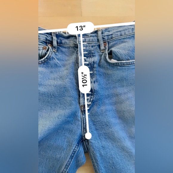 AGOLDE  Riley Long High-Rise Straight Jeans in  Cove 25 - Picture 11 of 14